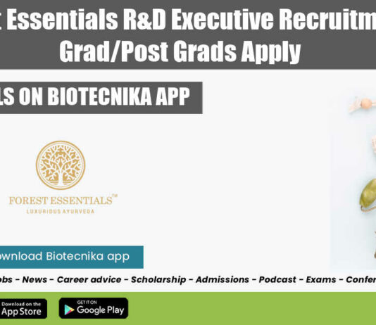 Forest Essentials R&D Executive