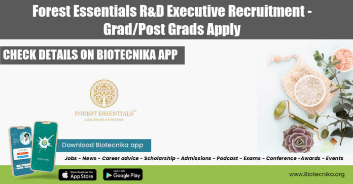 Forest Essentials R&D Executive