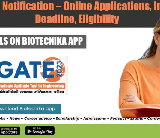 GATE 2023 Notification