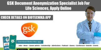GSK Life Sciences Job