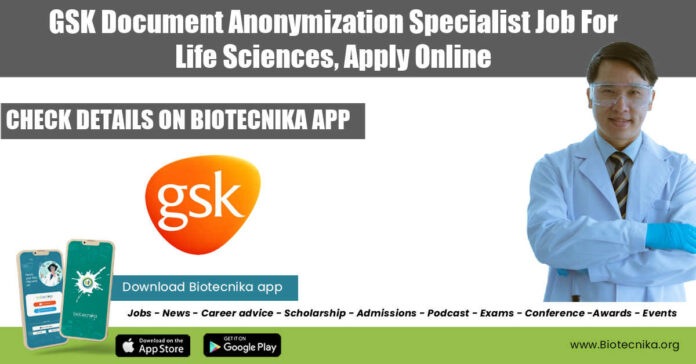 GSK Life Sciences Job