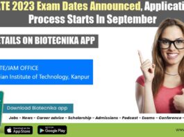 GATE 2023 Exam Dates Announced – Application Process Starts In September GATE 2023 Exam Dates Announced Biotecnika