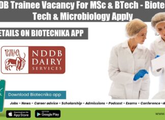 Govt NDDB Trainee Vacancy