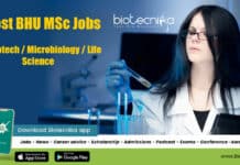 BHU Hiring Msc Biotech / Biochemistry / Microbiology / Life Sciences Candidates Latest BHU Biotech Job