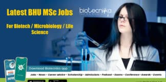 Latest BHU Biotech Job