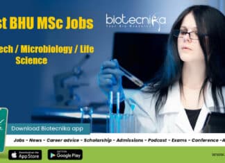 Latest BHU Biotech Job