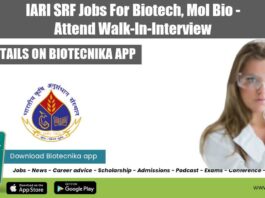 IARI Project 2022 Jobs