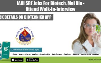 IARI Project 2022 Jobs