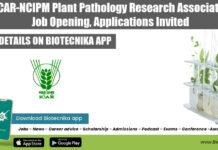 ICAR-NCIPM Plant Pathology Research Associate Job Opening, Applications Invited ICAR-NCIPM Plant Pathology Research