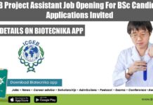 ICGEB Project Assistant Job Opening For BSc Candidates – Applications Invited ICGEB 2022 Job Opening