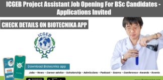 ICGEB 2022 Job Opening
