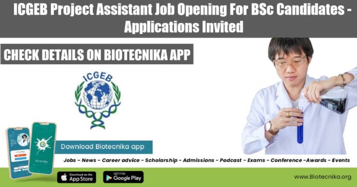 ICGEB 2022 Job Opening