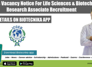 ICGEB Vacancy Notice