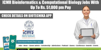 ICMR Bioinformatics Job