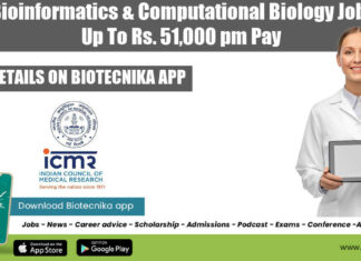 ICMR Bioinformatics Job