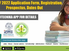 ICMR JRF 2022 Registration - ICMR JRF Application Form 2022