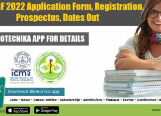 ICMR JRF 2022 Registration - ICMR JRF Application Form 2022