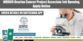 ICMR-NIRRCH Vacancy 2022