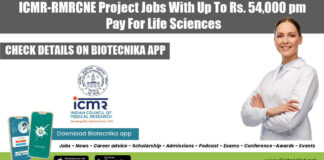 ICMR-RMRCNE Project Vacancies