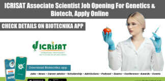 ICRISAT Associate Scientist Job