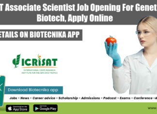 ICRISAT Associate Scientist Job