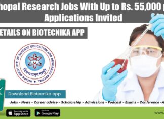 IISER Bhopal Research Jobs