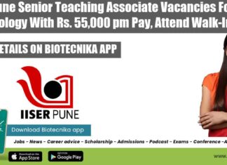 IISER Pune Teaching Jobs