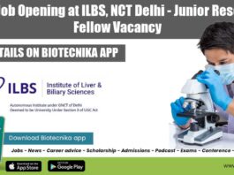 ILBS Delhi JRF Vacancy