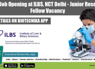 ILBS Delhi JRF Vacancy