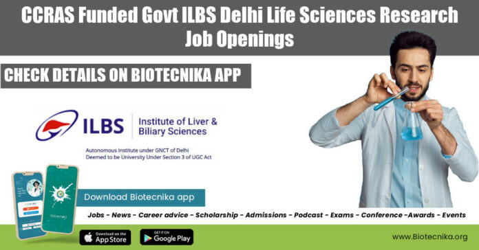 ILBS Delhi Research Vacancies