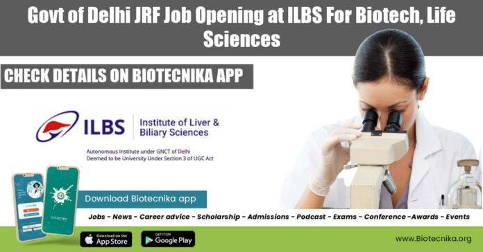 ILBS JRF 2022 Jobs
