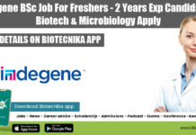 Indegene BSc Job For Freshers – 2 Years Exp Candidates – Biotech & Microbiology Apply Indegene BSc Job