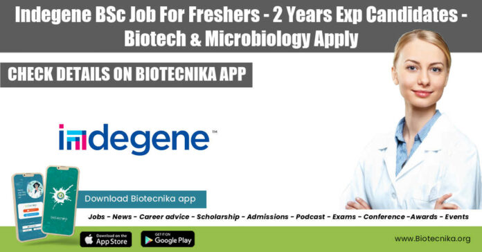 Indegene BSc Job