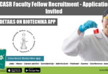 JNCASR Faculty Fellow Recruitment – Applications Invited JNCASR Faculty Fellow Jobs
