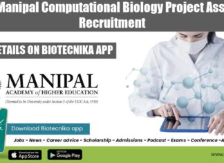 MAHE Computational Biology Job