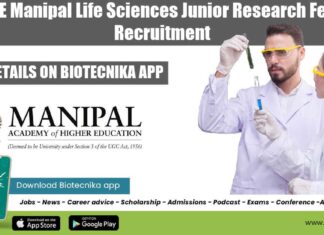 MAHE JRF Job 2022