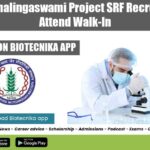 NABI Ramalingaswami Project SRF Recruitment – Attend Walk-In NABI SRF 2022 Job