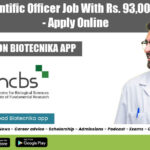 NCBS PhD Job 2022