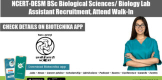 NCERT-DESM Lab Assistant Job