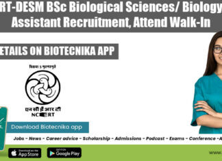 NCERT-DESM Lab Assistant Job