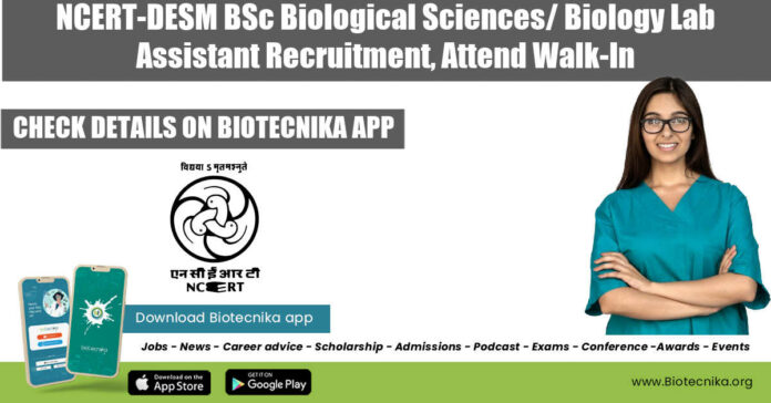NCERT-DESM Lab Assistant Job