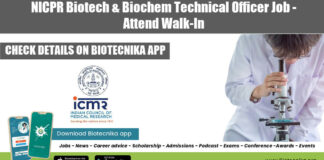 NICPR Jobs Biotech