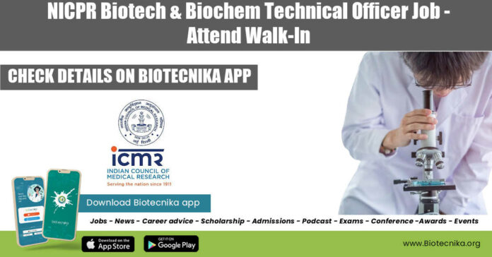 NICPR Jobs Biotech