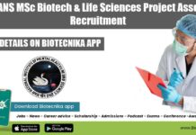 NIMHANS MSc Biotech & Life Sciences Project Associate Recruitment NIMHANS Associate Research Job