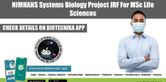 NIMHANS JRF 2022 Job