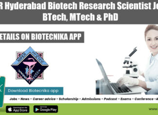 NIPER Hyderabad Biotech Research