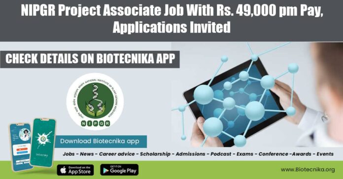 NIPGR Project Associate 2022
