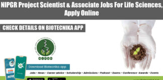 NIPGR Project Vacancies 2022