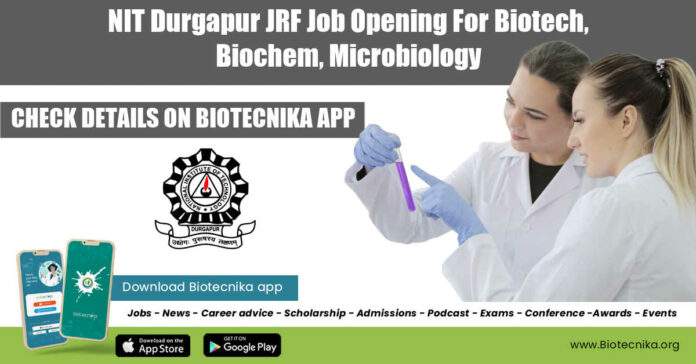 NIT Durgapur Research Job