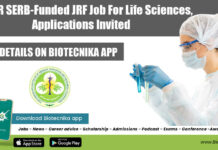 PGIMER SERB-Funded JRF Job For Life Sciences, Applications Invited PGIMER JRF 2022 Vacancy